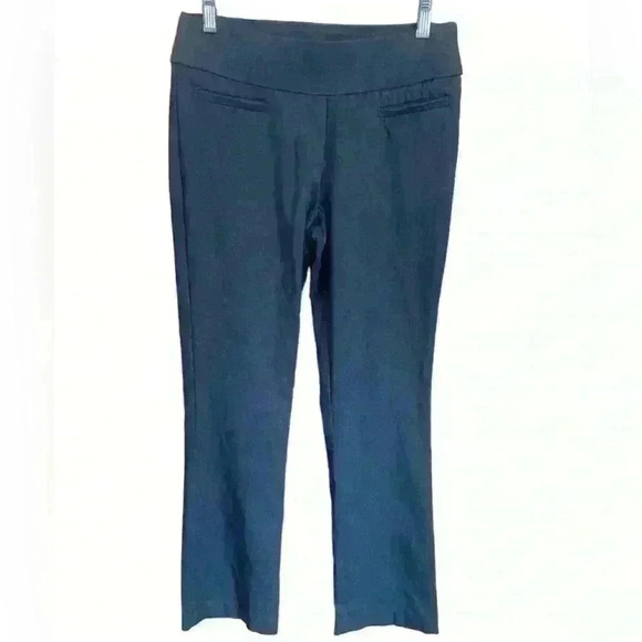 Blue Jean Black APT 9 stretch PULL ON PANTS SLACKS STRAIGHT LEG 6 - Picture 3 of 5